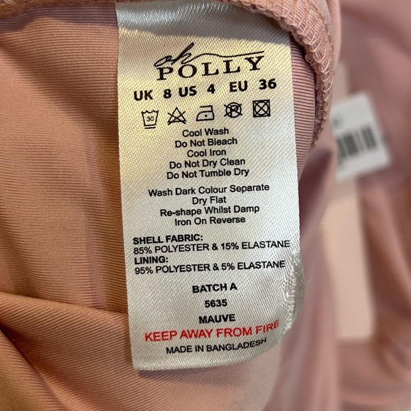 Oh Polly Iolanda Backless Ruffle Detailing Mini Dress in Mauve Pink - Picture 13 of 13